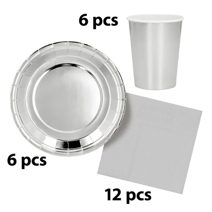 Tafelgerei Set Zilver (24st)