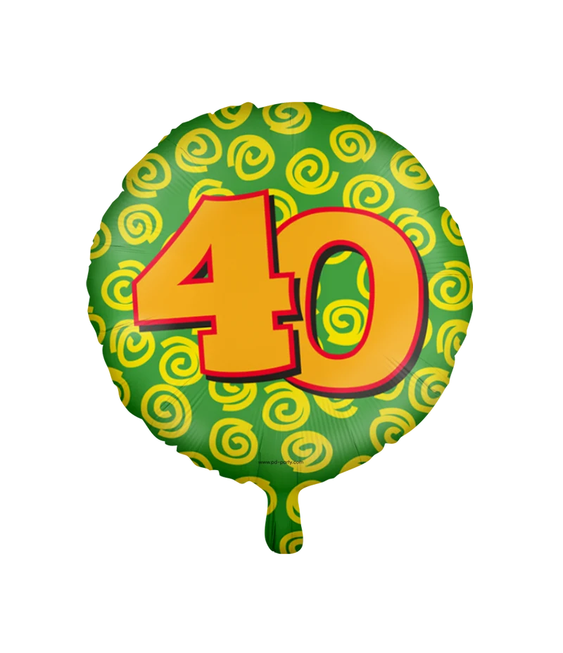 40 jaar Folieballon - Happy