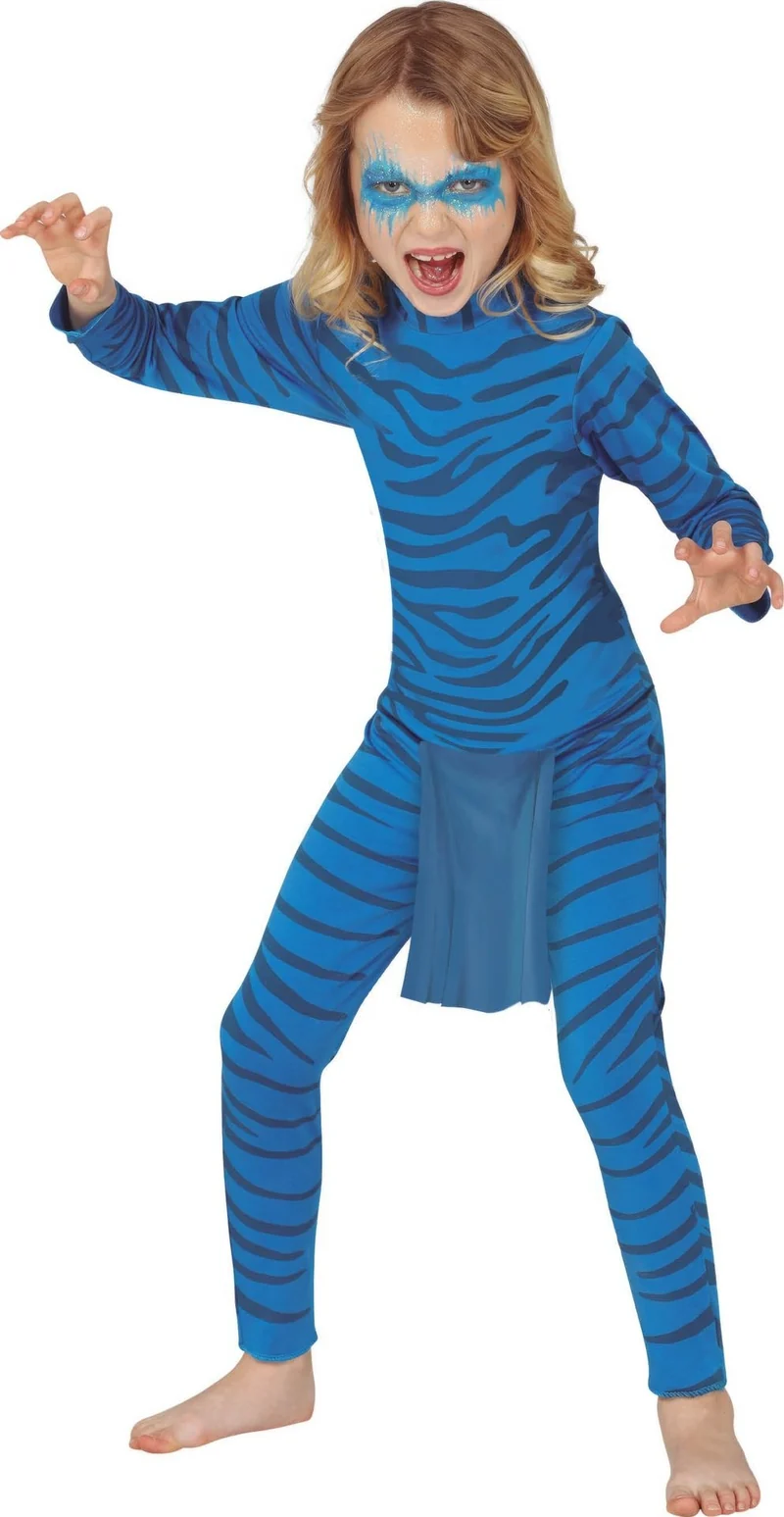 Avatar Kostuum Kind Blauw