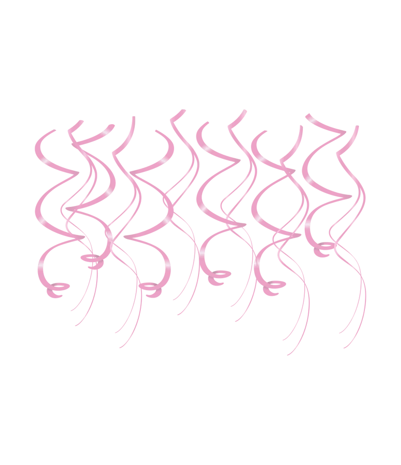 Hangdecoratie swirls roze