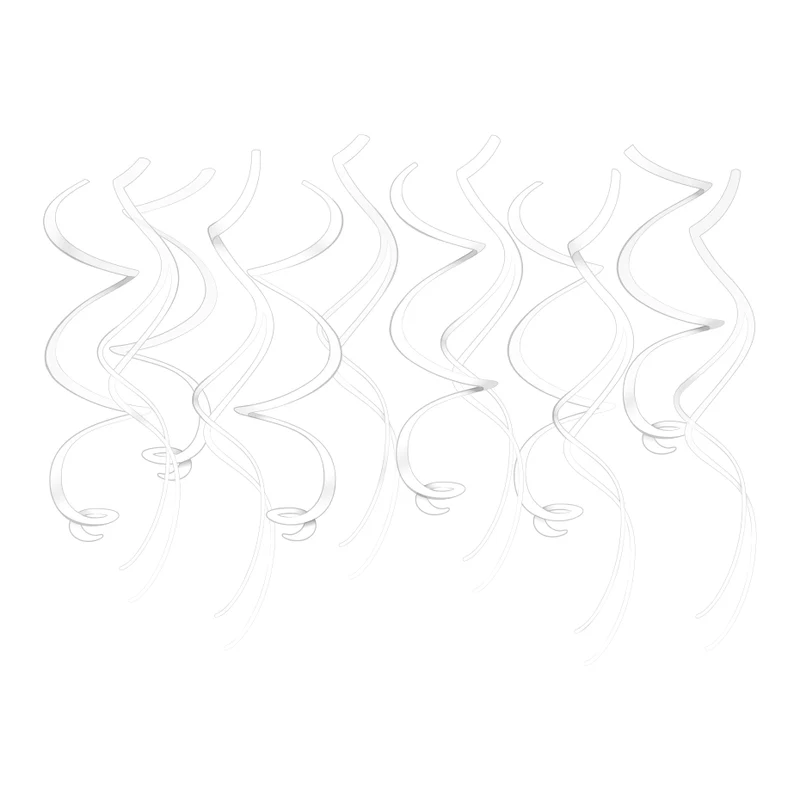 Hangdecoratie swirls wit