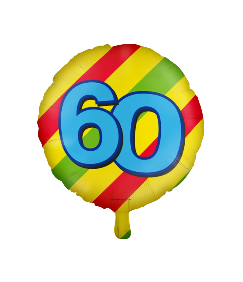 60 jaar Folieballon - Happy