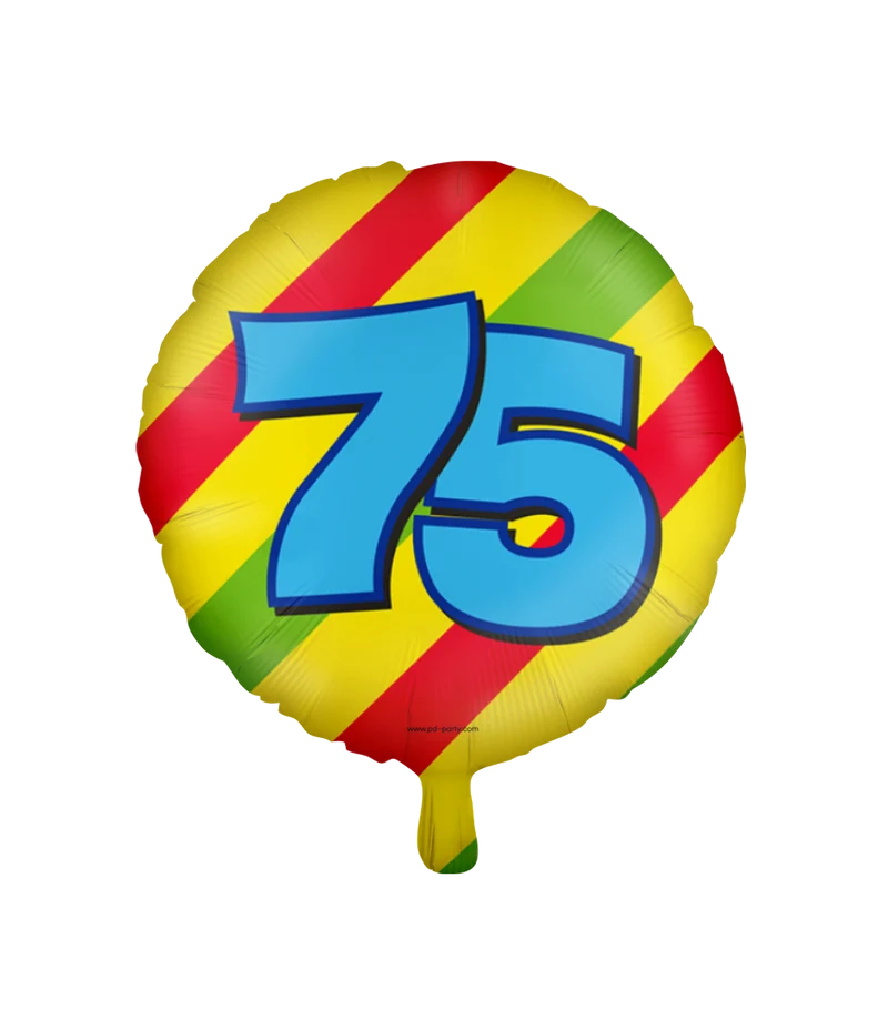 75 jaar Folieballon - Happy