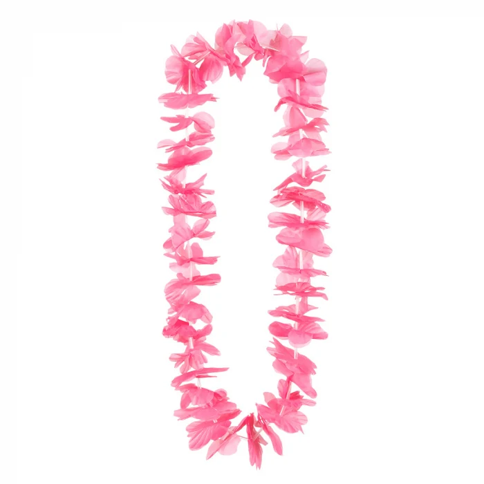 Hawaï krans - neon roze