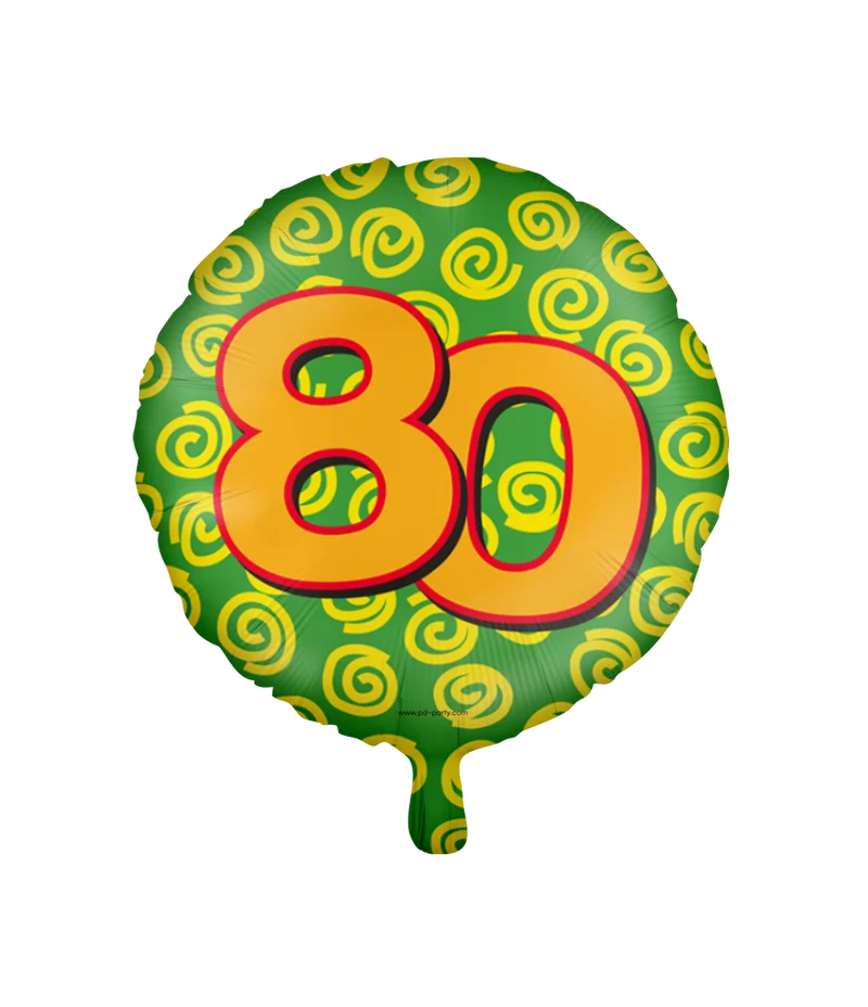 80 jaar Folieballon - Happy