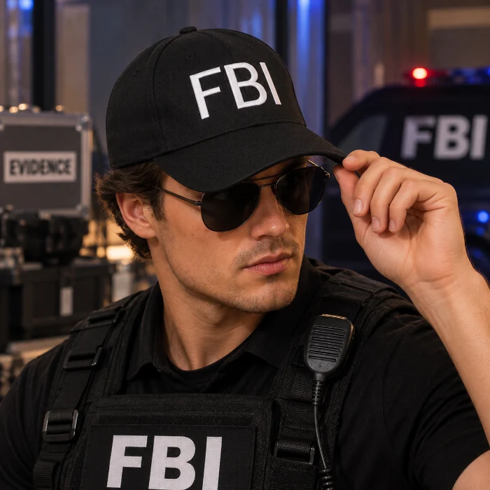 Cap FBI zwart