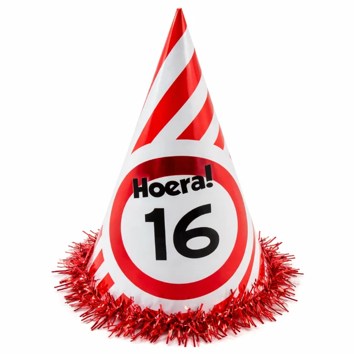Feesthoed Hoera 16