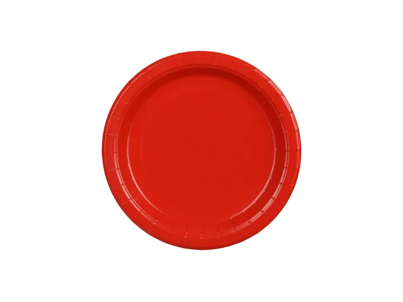 Partybordjes Rood 18cm (6st)