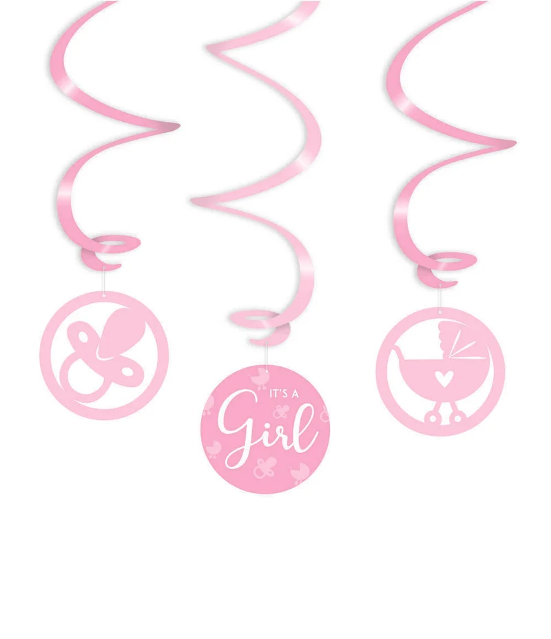 It's a girl! Swirl slingers - 3 stuks