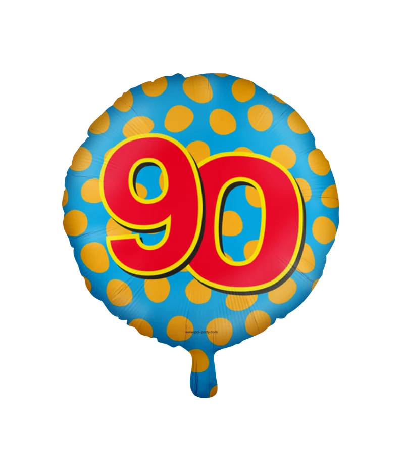 90 jaar Folieballon - Happy