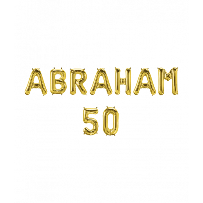 Abraham 50 Folieballon - 40 cm
