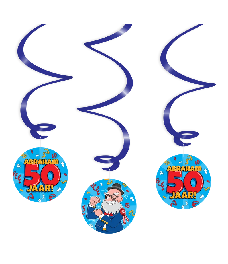 Abraham cartoon - Swirl slingers - 3 stuks