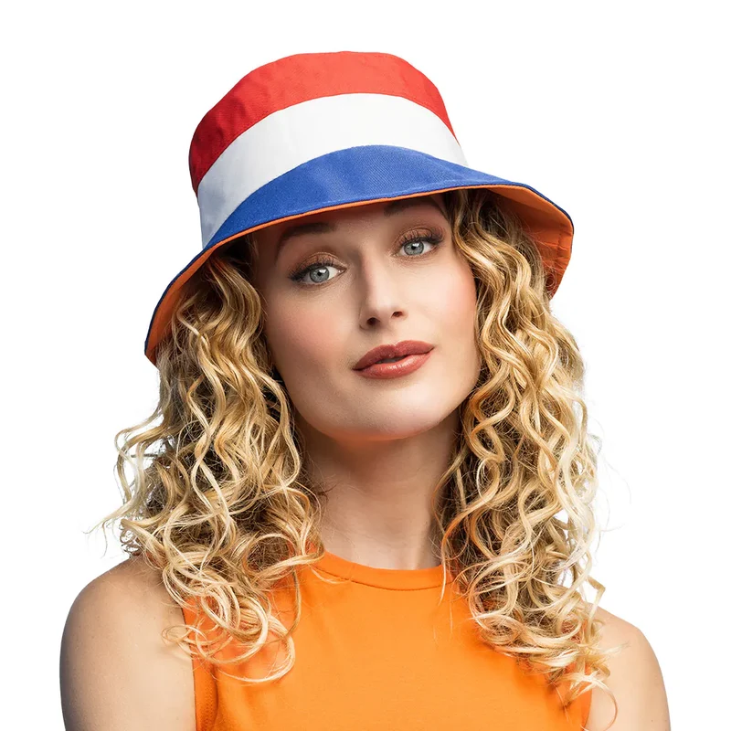Bucket Hoed Holland Rood Wit Blauw