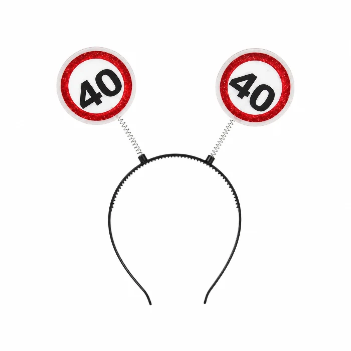 Diadeem 40 jaar rood/wit