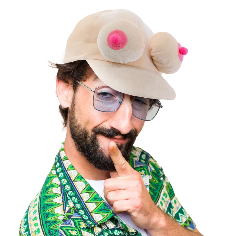 Pet met borsten grappig vrijgezellenfeest accessoire