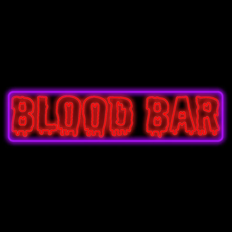Neon licht 'Blood Bar'