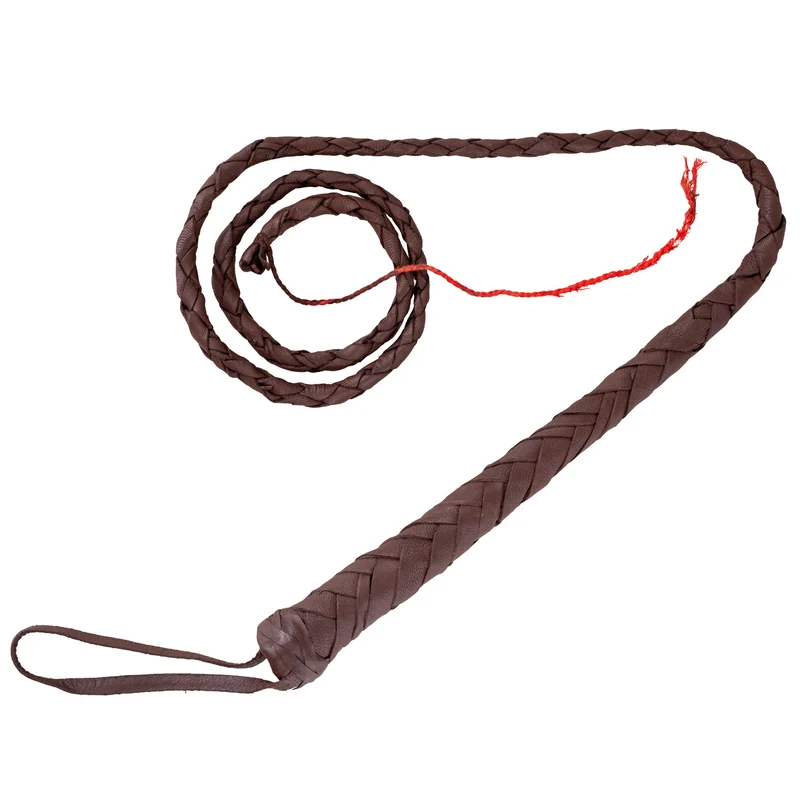 Bruine zweep 120 cm verkleedaccessoire