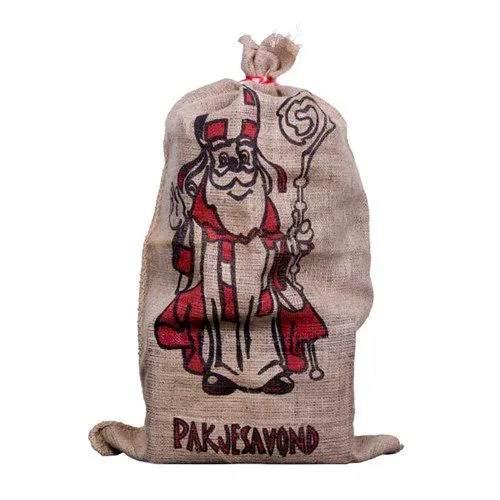 Jute zak van Sinterklaas - 60 x 102 cm