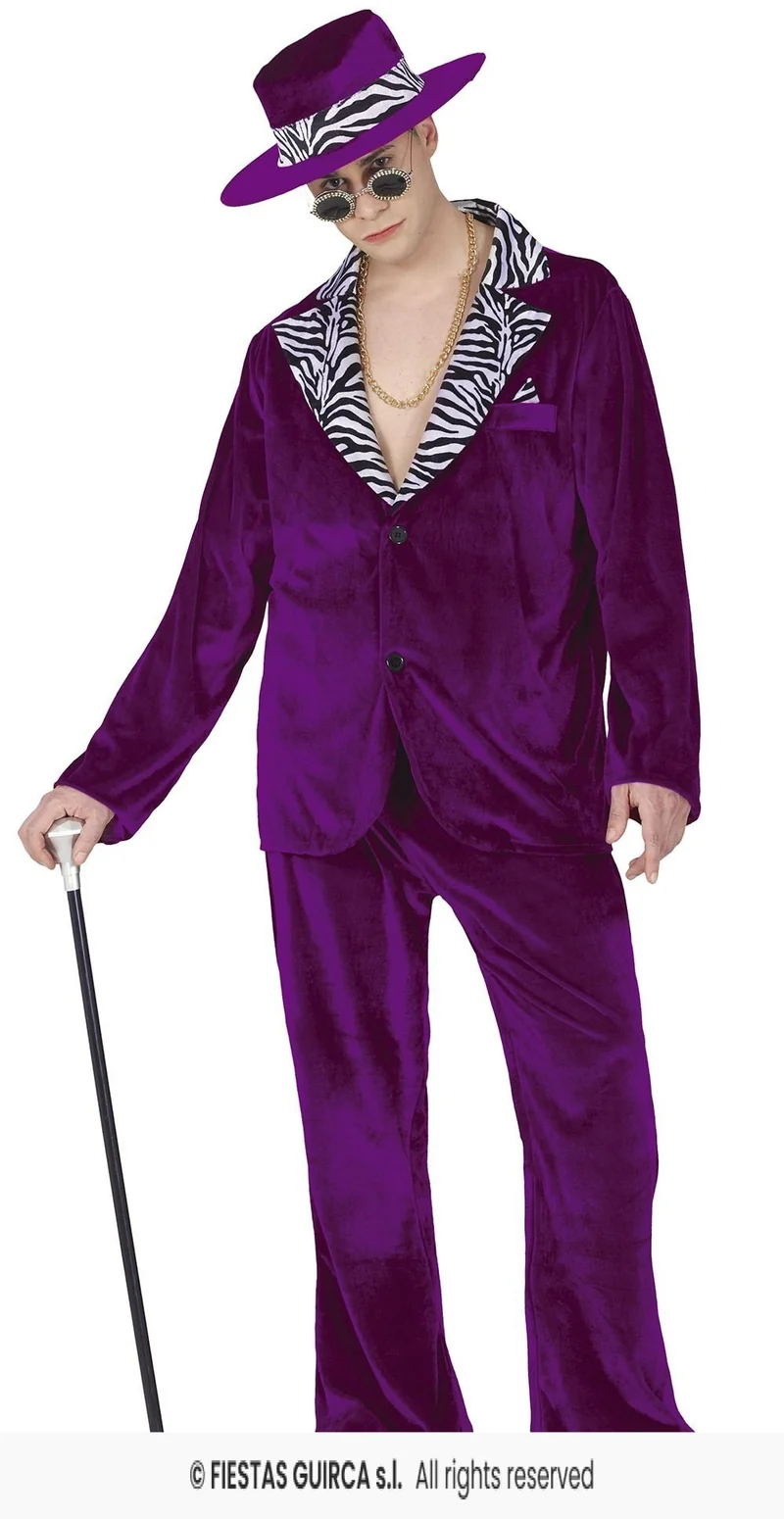 Cool man Pimp Outfit Paars