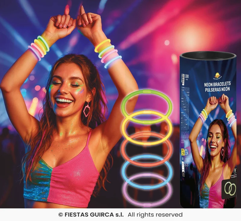 Armbanden Neon Licht (100st)