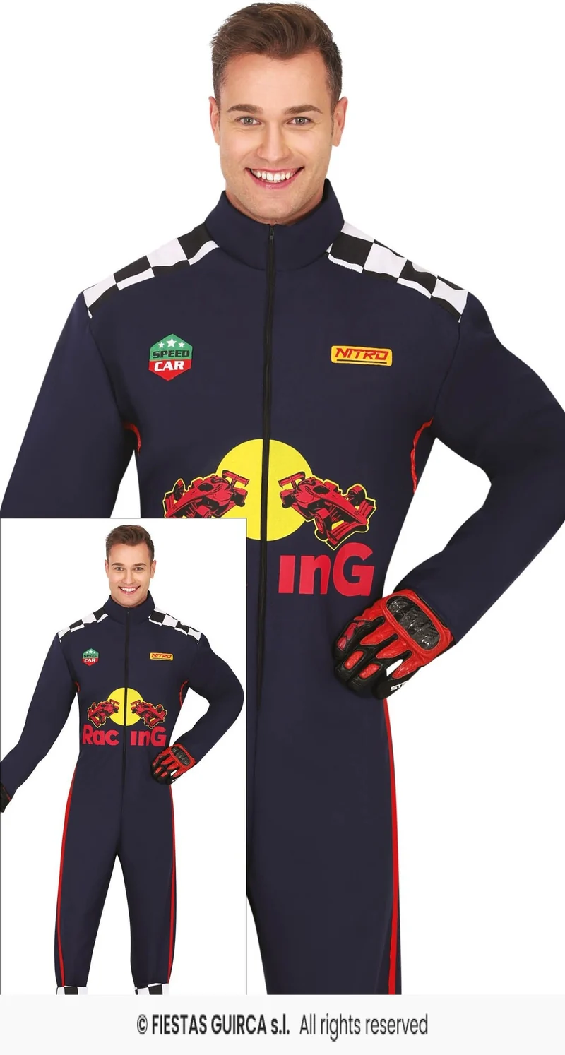 Racing Driver Speedcar Kostuum Heren