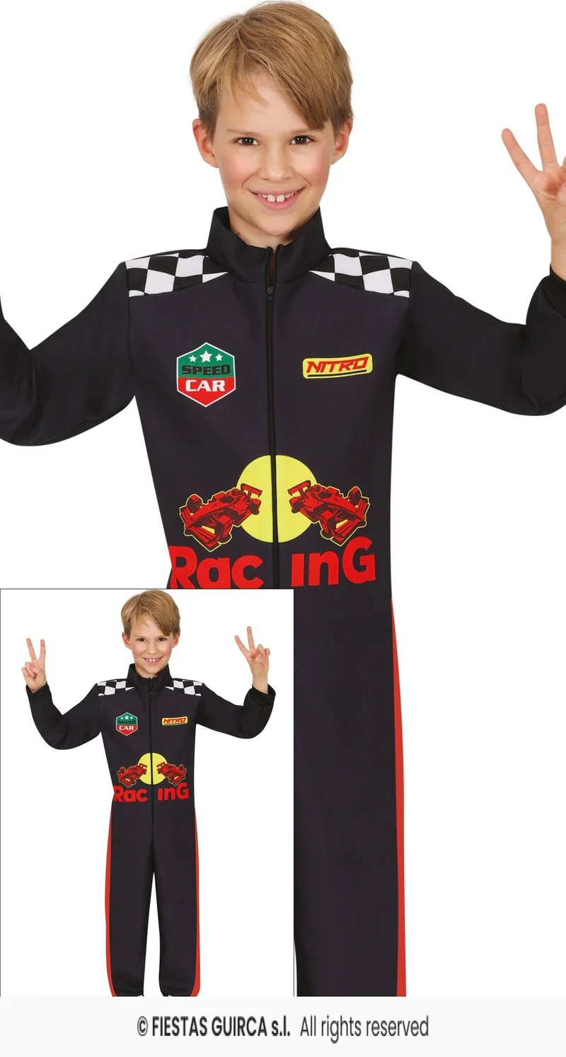 Racing Driver Speedcar Kostuum Kind