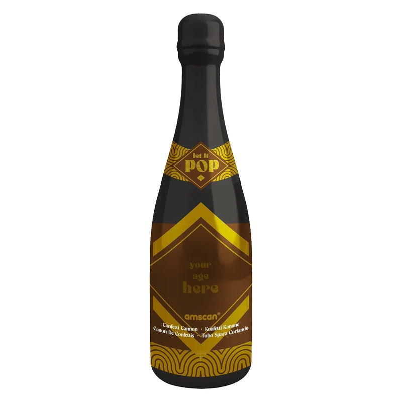 Confetti Champagne fles goud 32cm