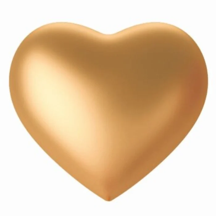 Ballonnen hart goud 30 cm - 4 stuks