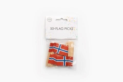 Vlaggenprikkers Noorwegen (50st)