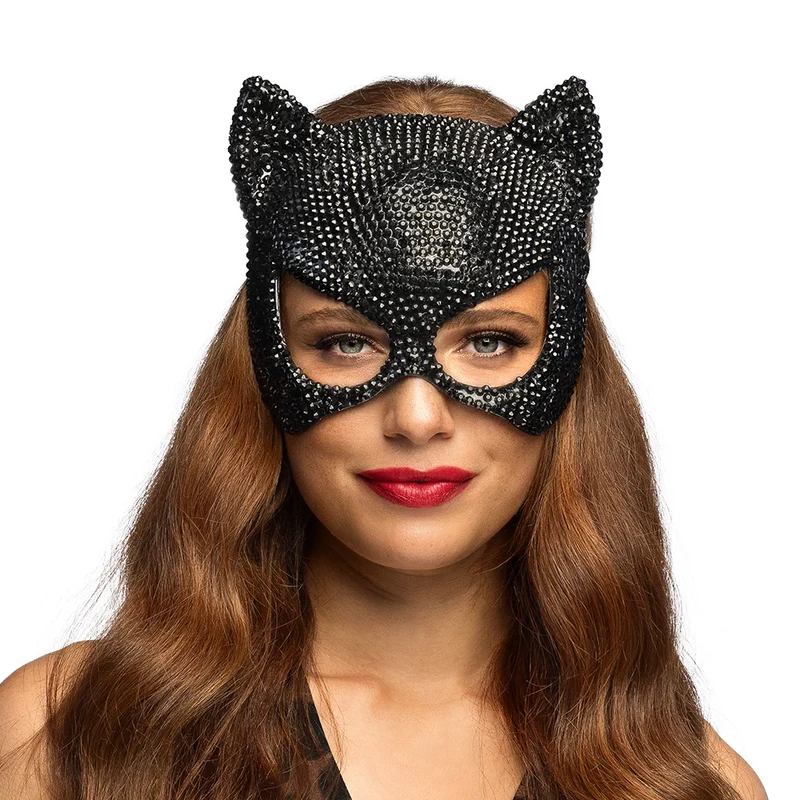 Mirage cat zwart kattenmasker