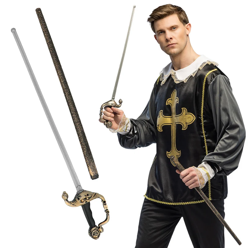 Musketierdegen Duelblade met schede (68 cm)