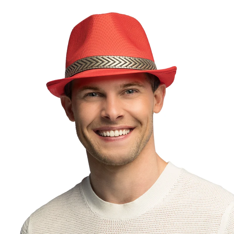 Funky verkleedhoed rood