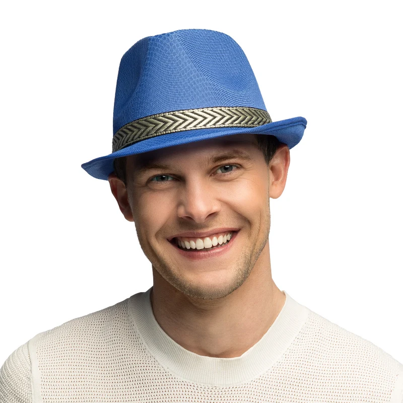 Funky verkleedhoed blauw