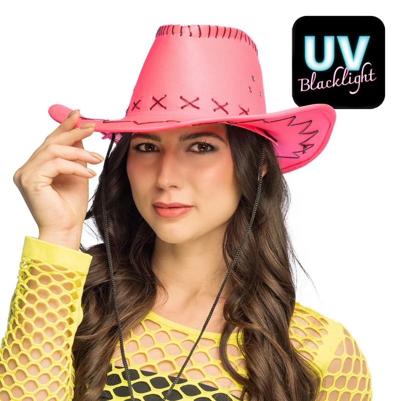 Neon cowboyhoed Savanne neonroze (UV)