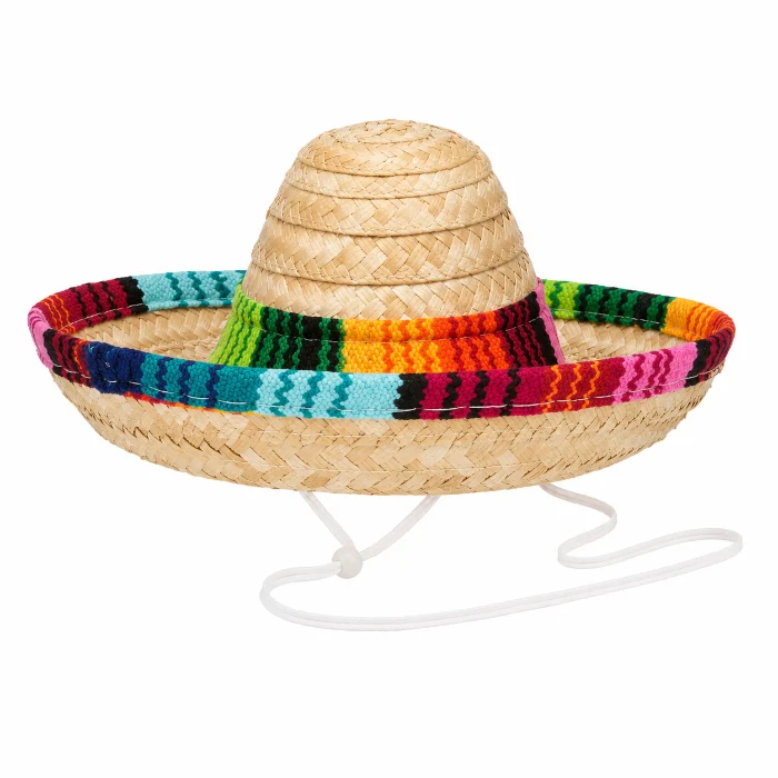 Hoed Mexicaanse sombrero meerkleurig mini