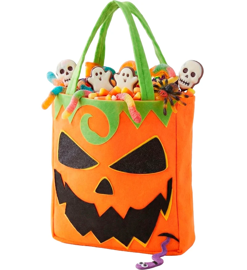 Trick-or-treat tas pompoen oranje kinderen