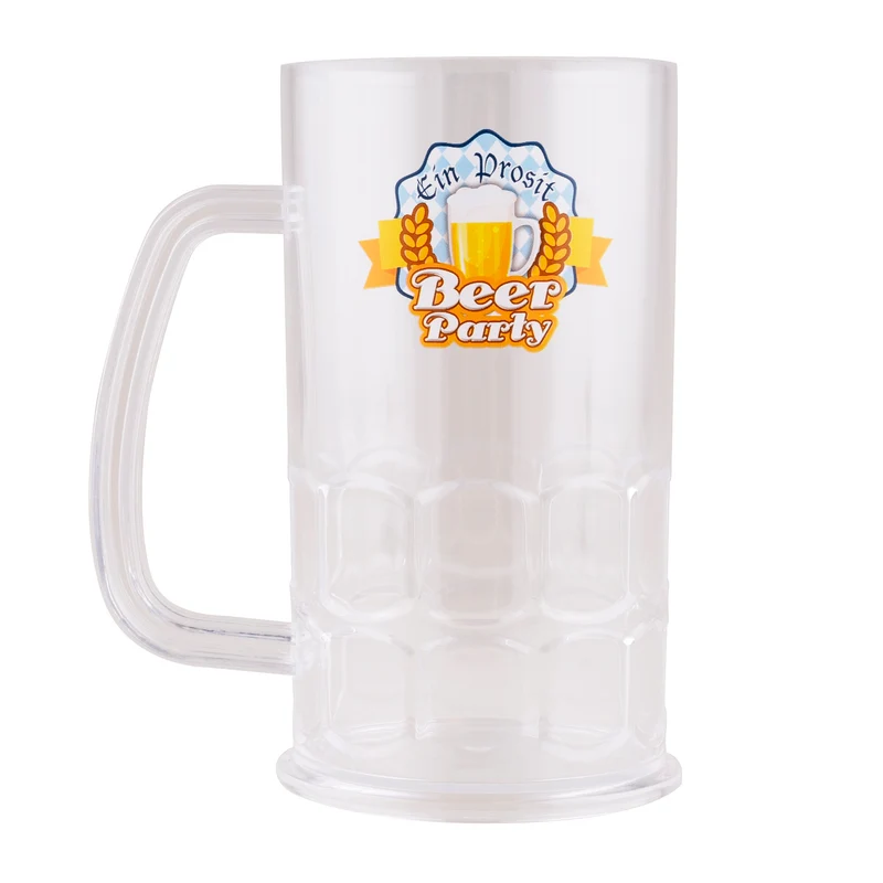 Bierpul 500 ml kunststof transparant Oktoberfest