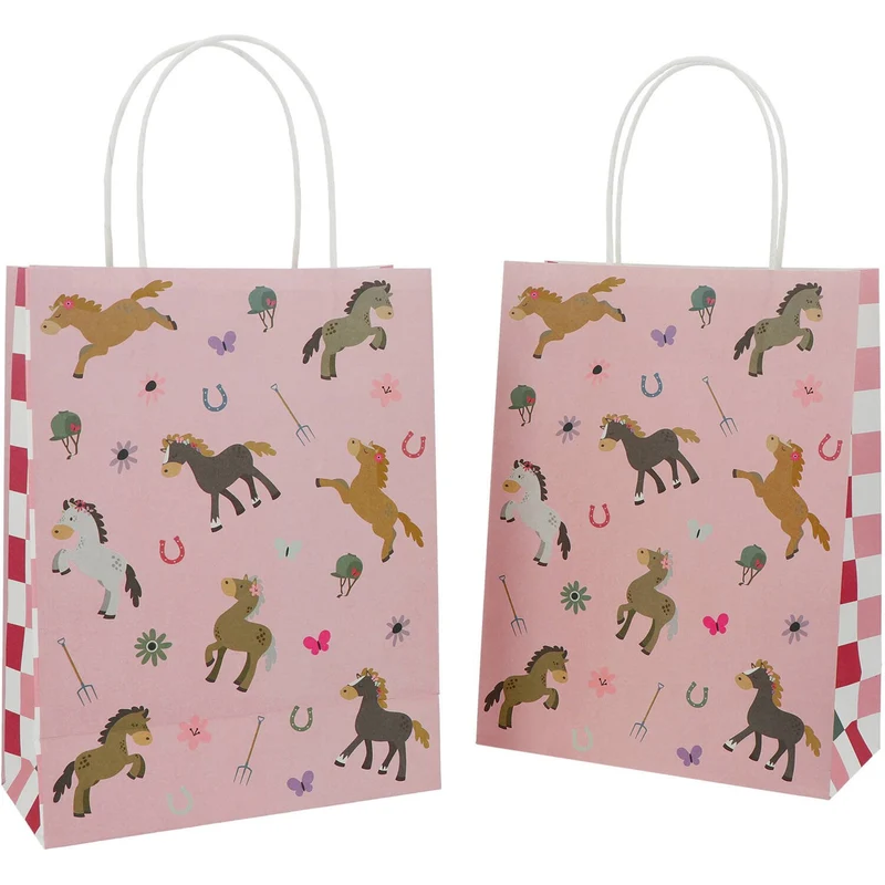 Paard Uitdeeltasjes Happy Horses 27cm (6st)