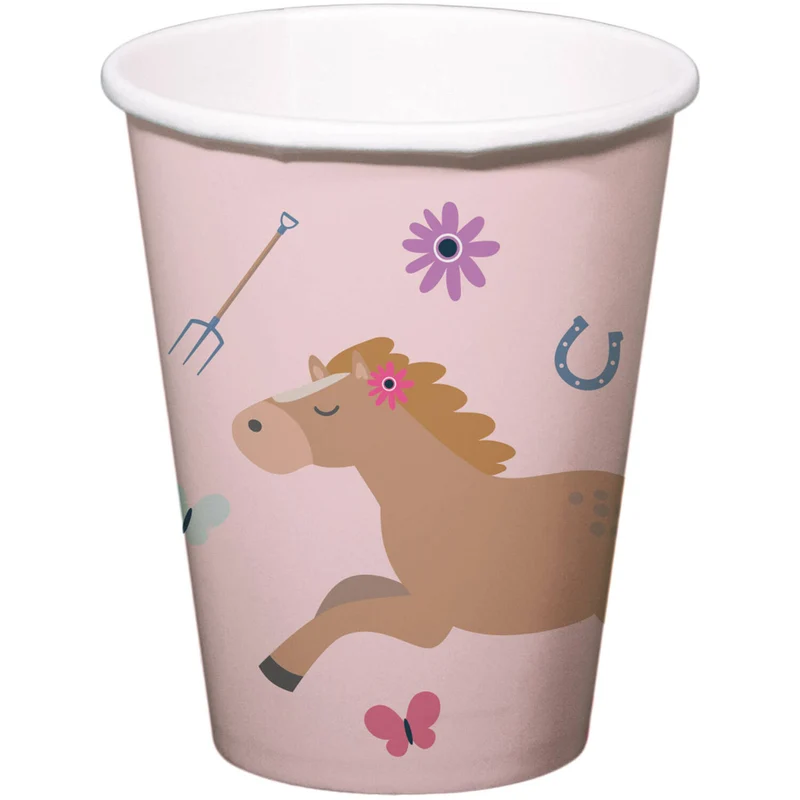 Bekers Happy Horses 250 ml (8st)