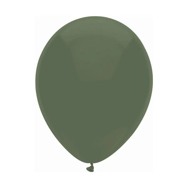 Mosgroene ballonnen 10 stuks 30cm