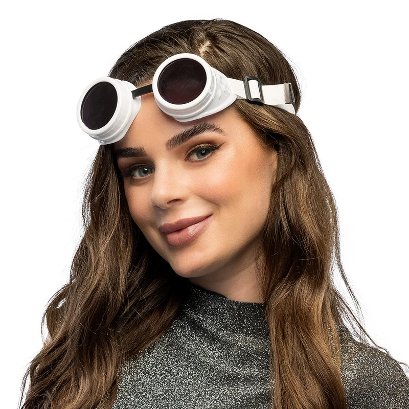 Witte festival partybril Vibe (UV)