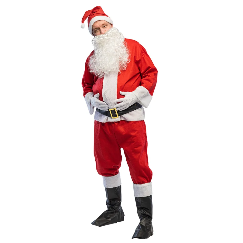 Kerstman kostuum Vibes heren 7-delig (Kerstmanpak)