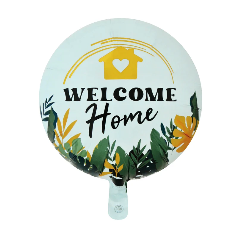 Welcome Home Folieballon Bladeren (46cm)