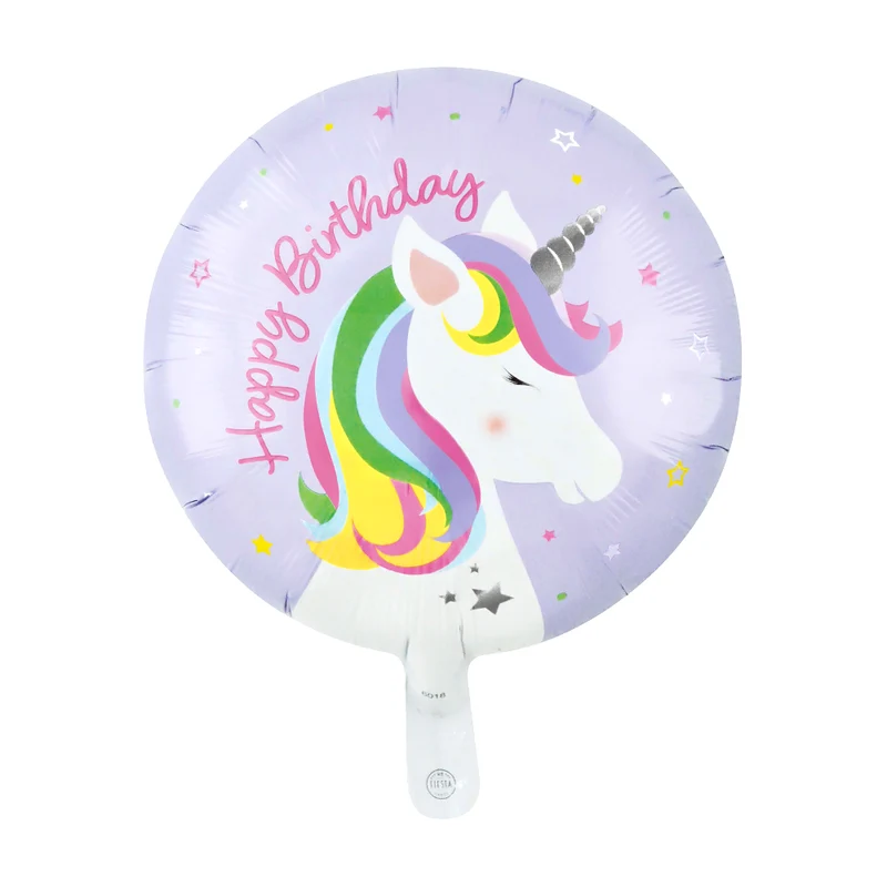 Happy Birthday Eenhoorn Folieballon (46cm)