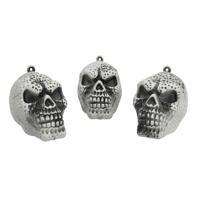 Set 3 schedels Halloween decoratie