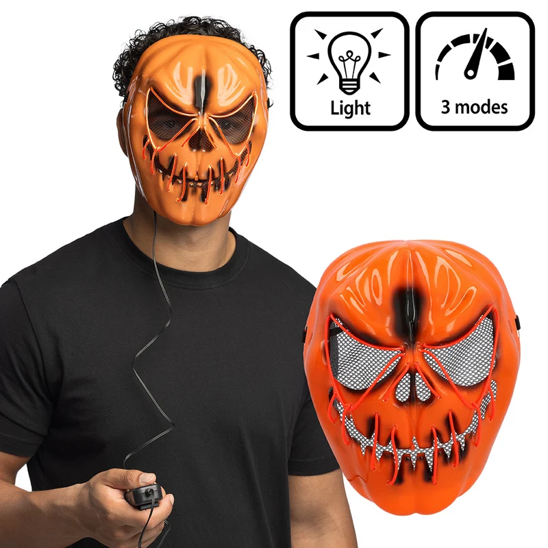 LED masker Pompoen Halloween