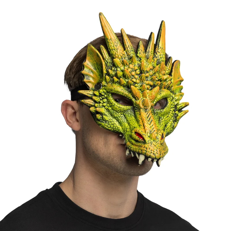 Foam halfmasker Draak middeleeuws fantasy