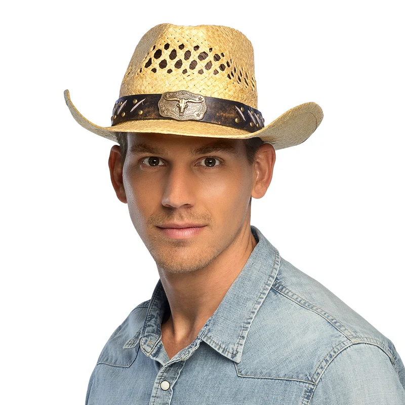 Hoed Maverick bruin Cowboy