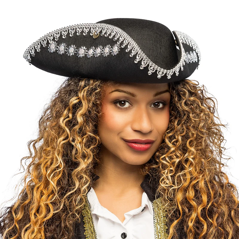 Piratenhoed Seraphine zwart