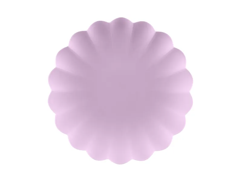 Violet Kunststof Borden Kartelrand 22cm (4st)